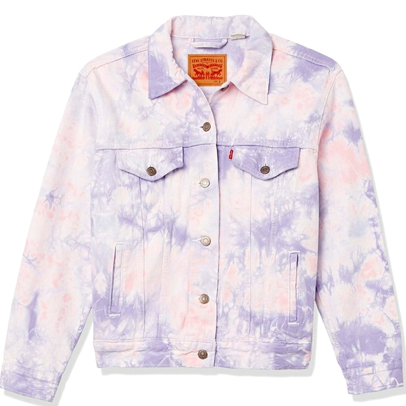 levi's tie dye denim jacket